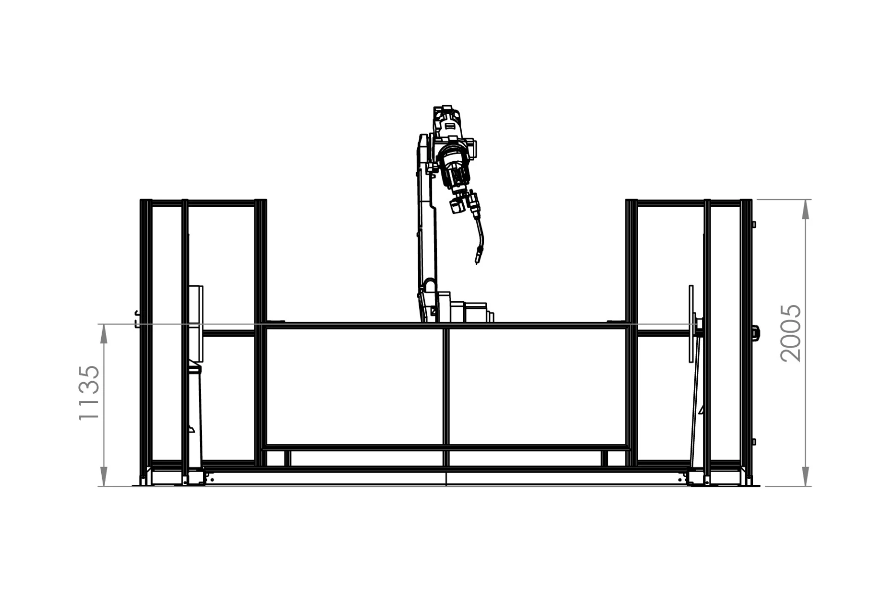 Autoa H-3400 Robot Welding Cell Dimensions Autoa H-3400 Robot Welding Cell Dimensions