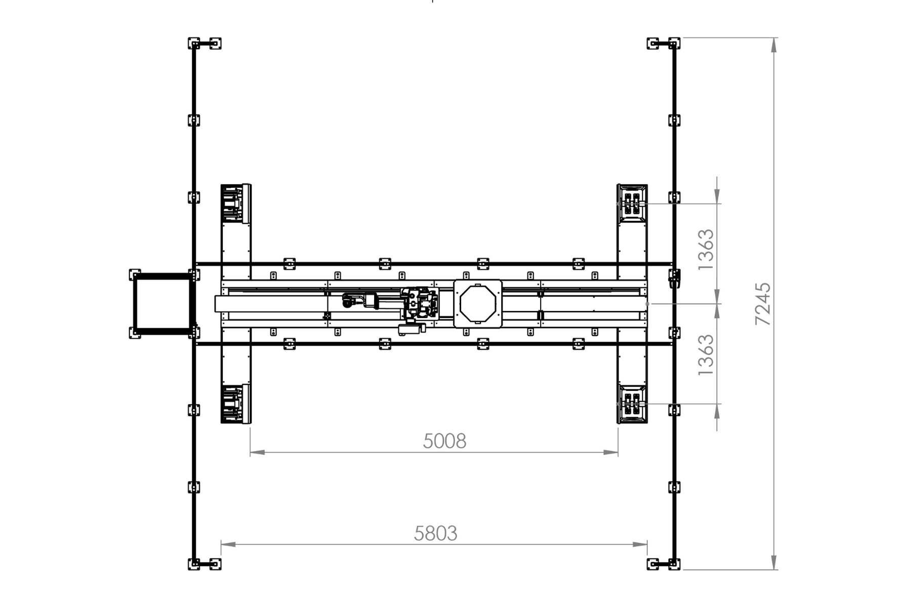 Autoa S-4800 Robot Welding Cell Dimensions