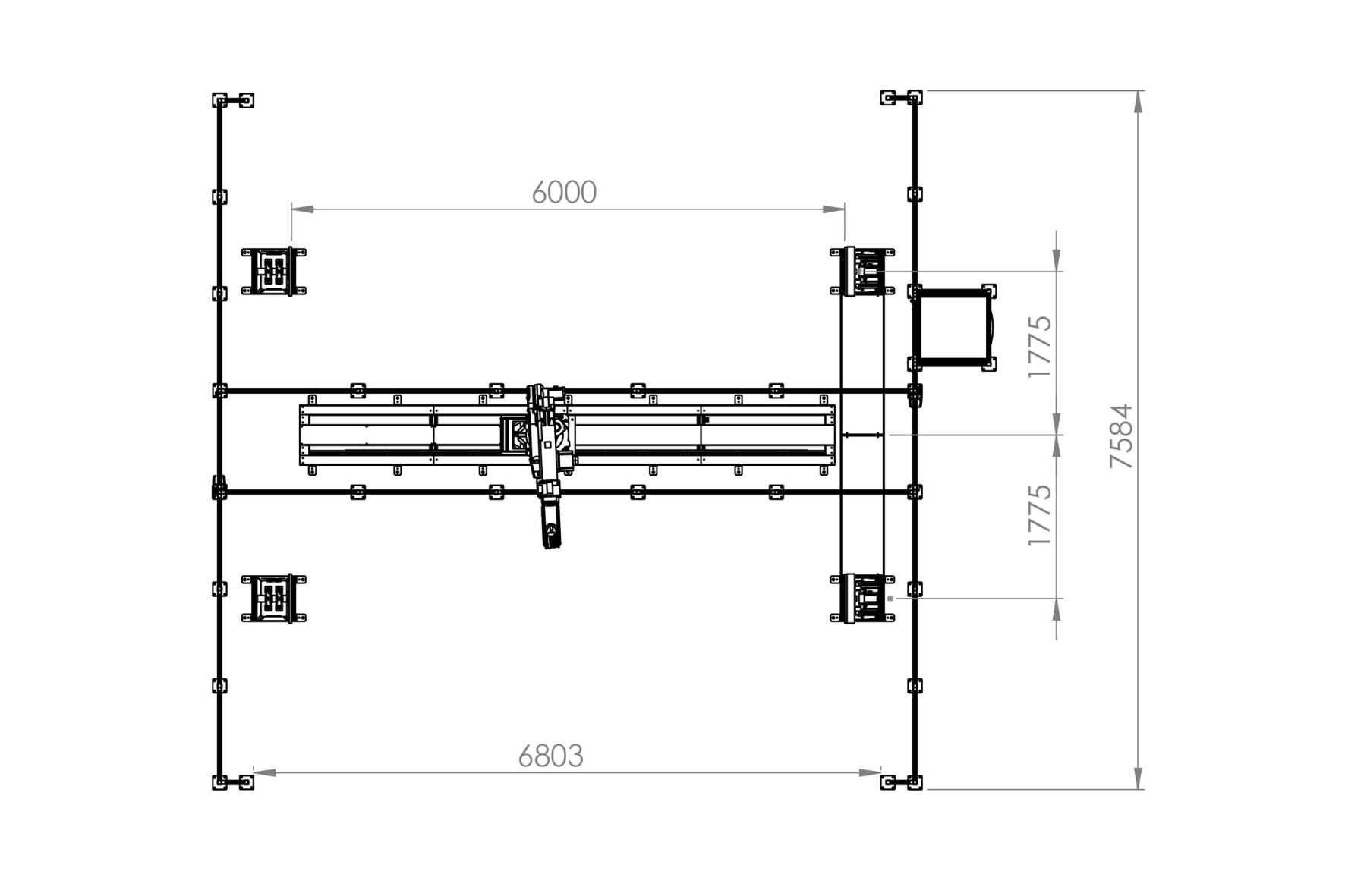 Autoa S-6000 Robot Welding Cell Dimensions