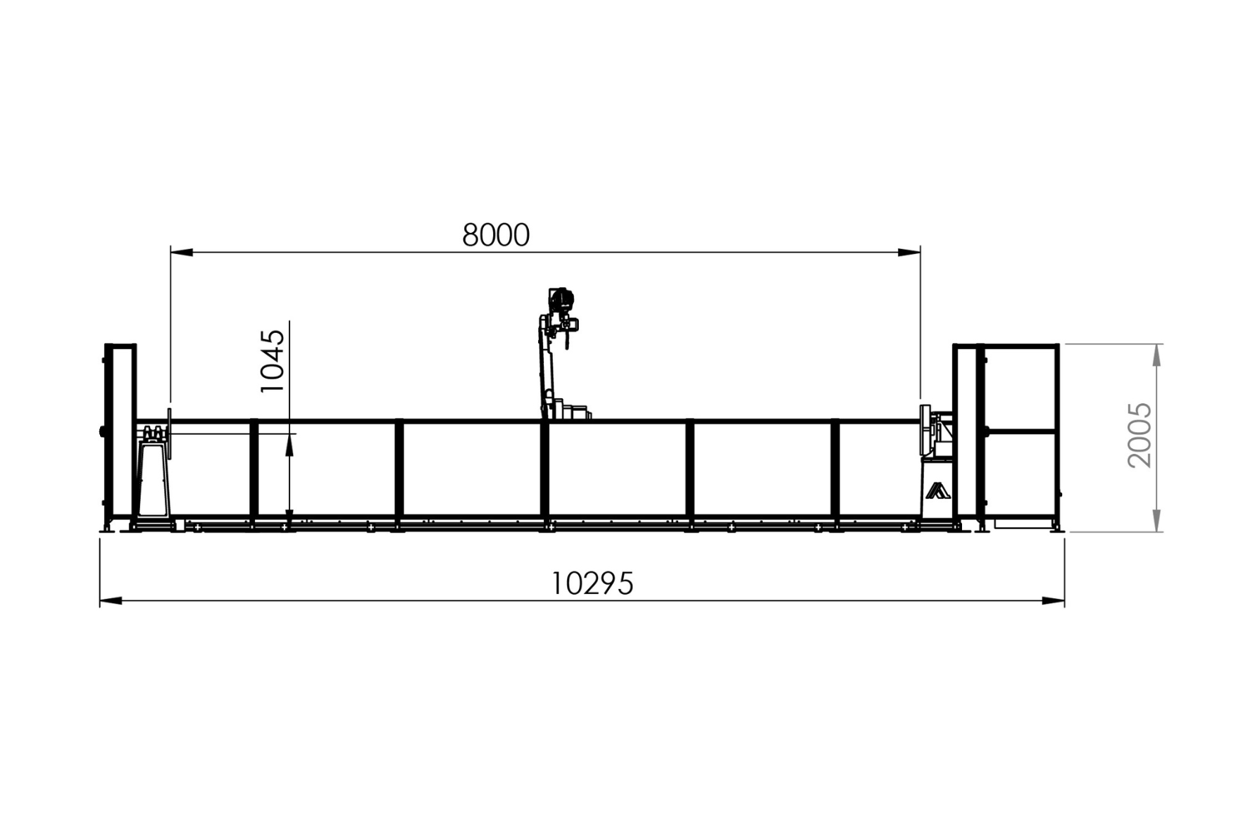 Autoa S-8000 Robot Welding Cell Dimensions