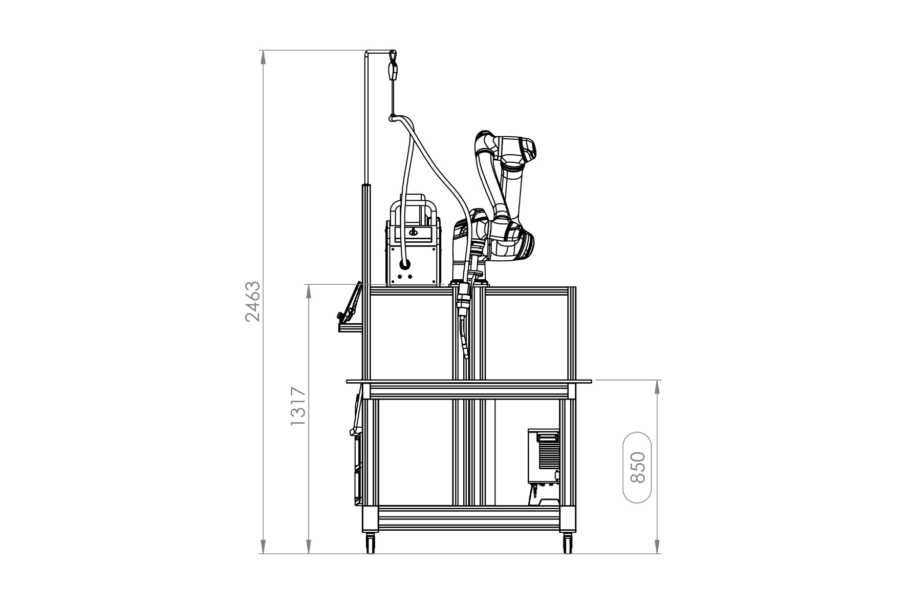 Autoa-CoWeld Collaborative Robot Welding Dimensions