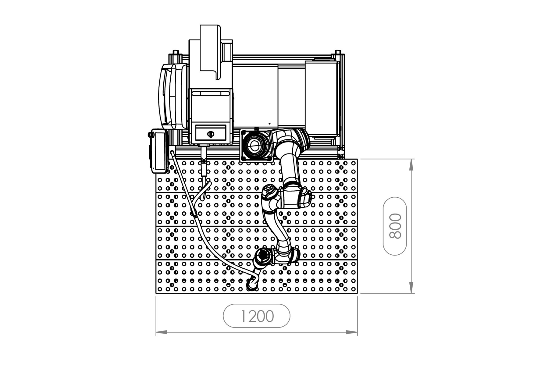 Autoa-CoWeld Collaborative Robot Welding Dimensions