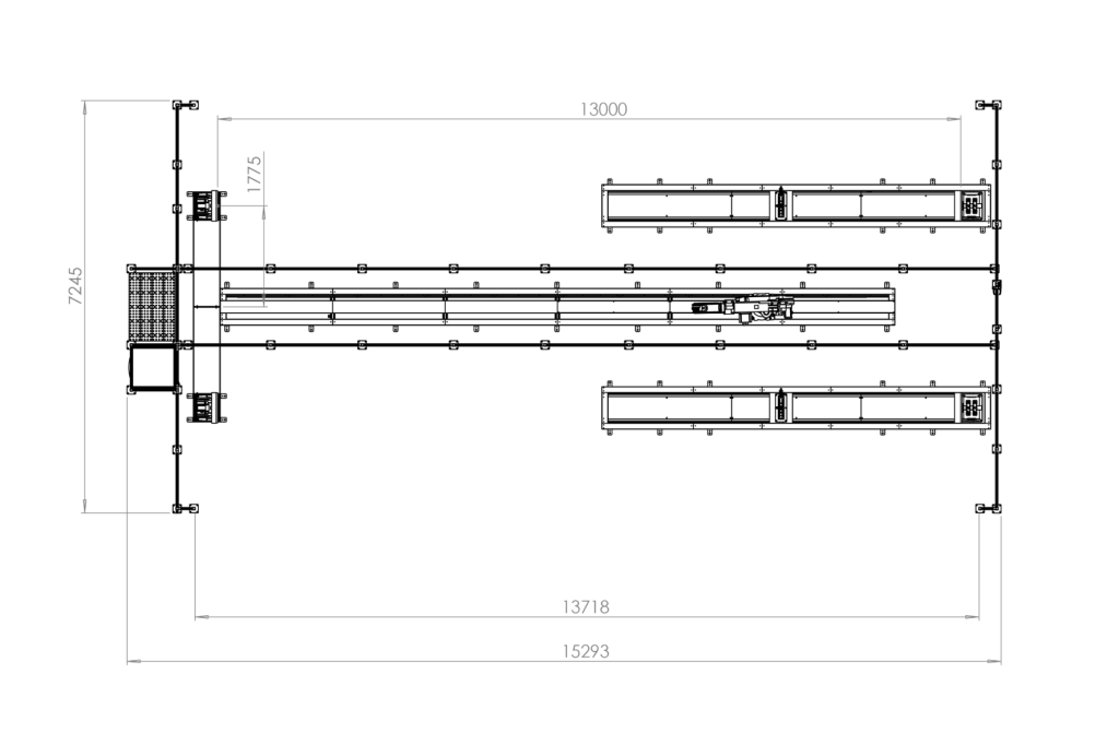 Autoa-SteelWeld Structural Steel Robot Welding System - Cell Dimensions