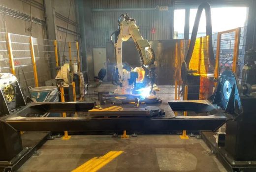 Precision Robotic Welding for Heavy Equipment Attachments.
