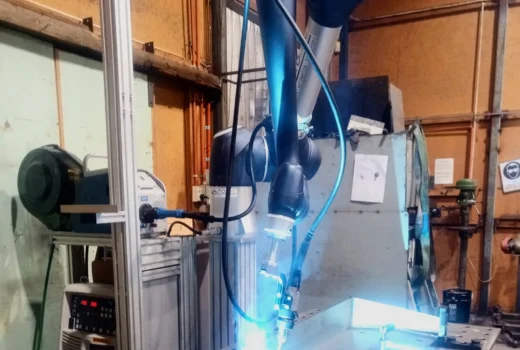 Robot Welding Stainless Components for Home Heating Products.