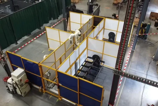 Robot Welding Performance for Excavator and Hitch Assemblies.