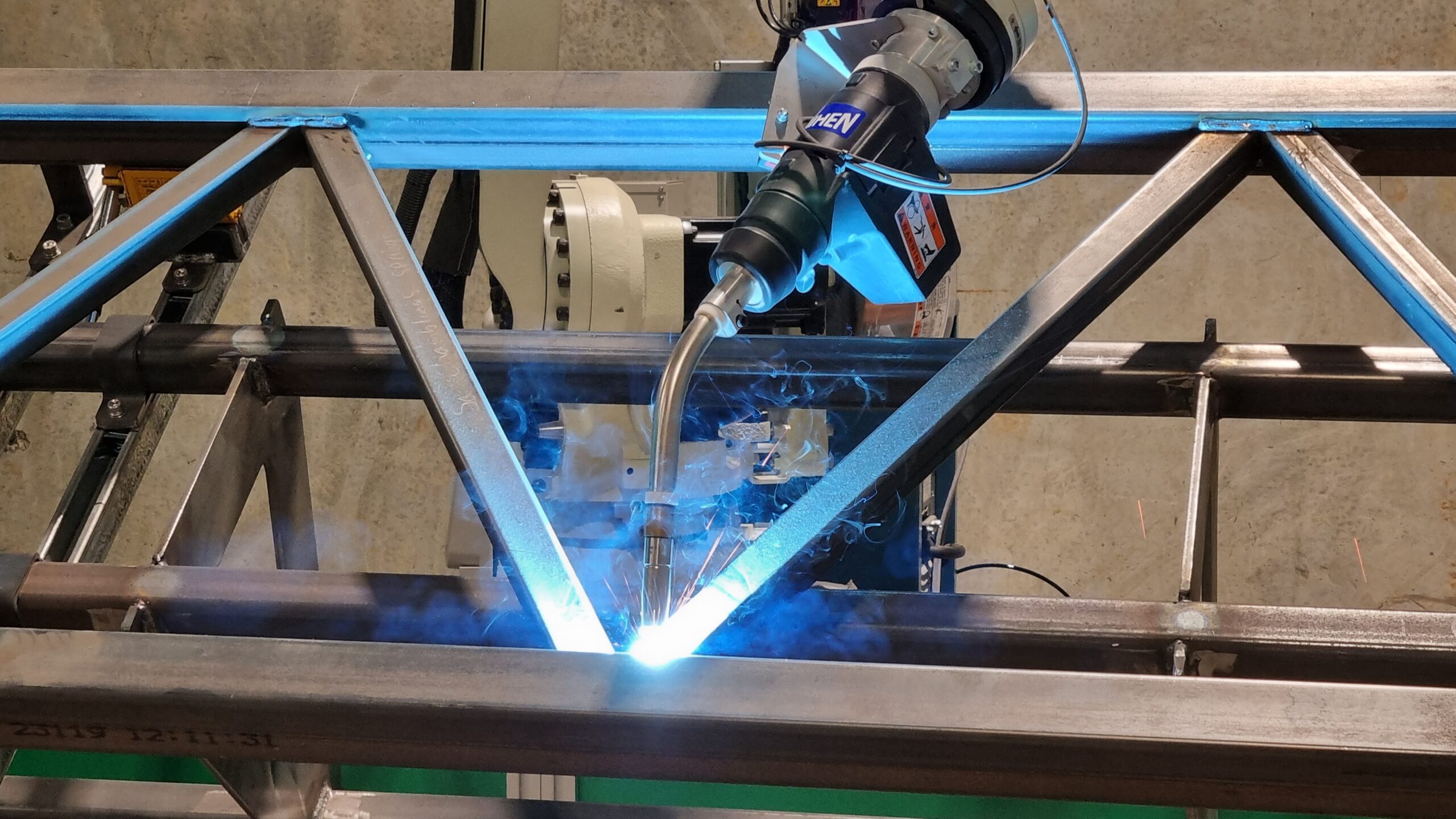 Precision weld, programmed using AutoaWeld.