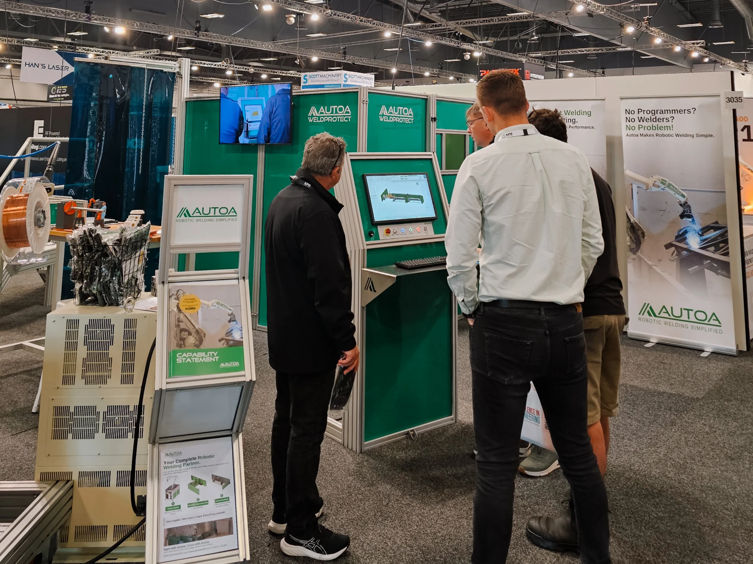 AutoaWeld software demonstrations on the Autoa stand at EMEX.