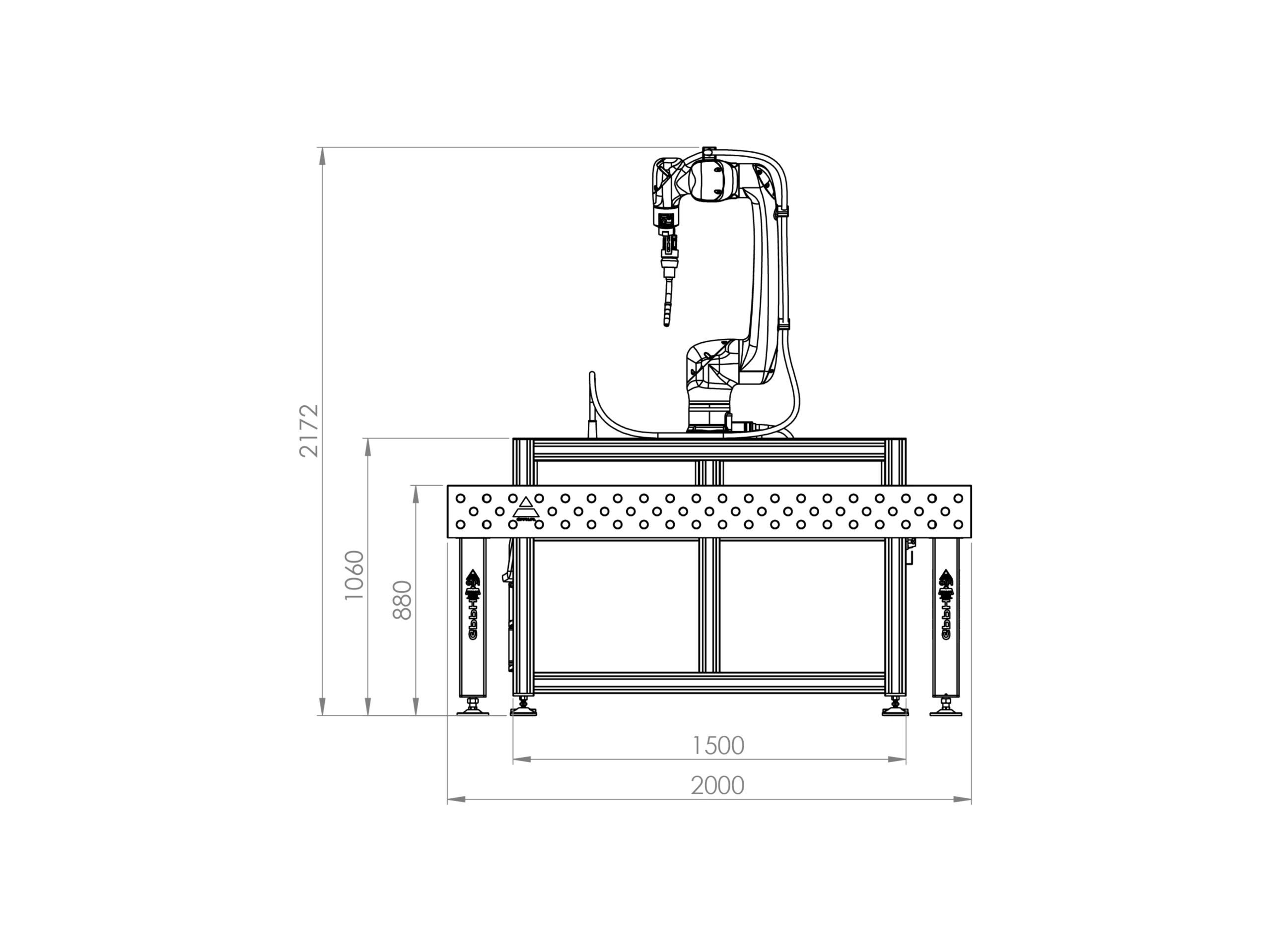 Autoa-CoWeld Dual Station Dimension 1
