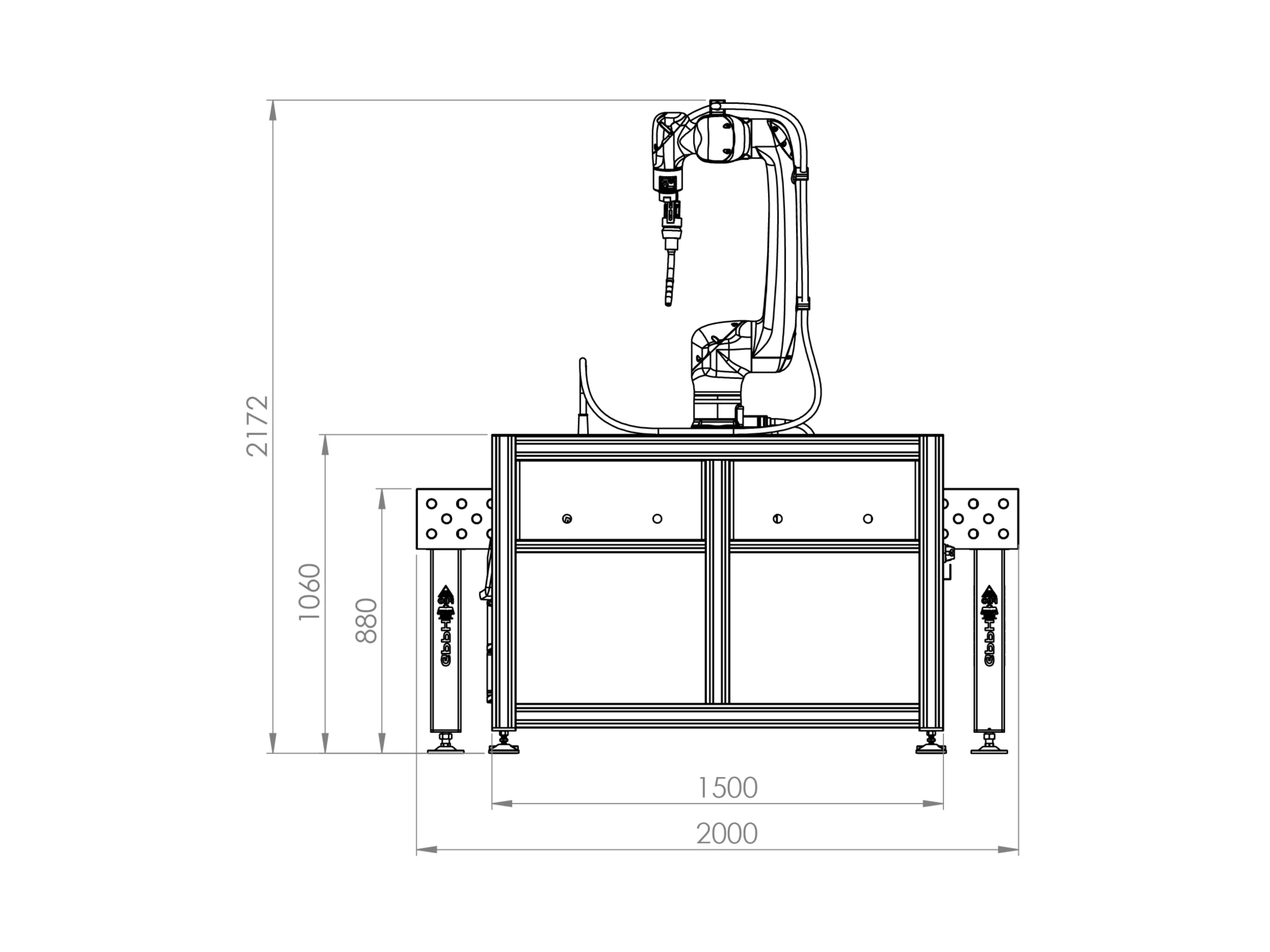 Autoa-CoWeld Single Station Dimension 1